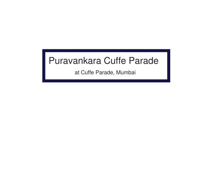 puravankara cuffe parade