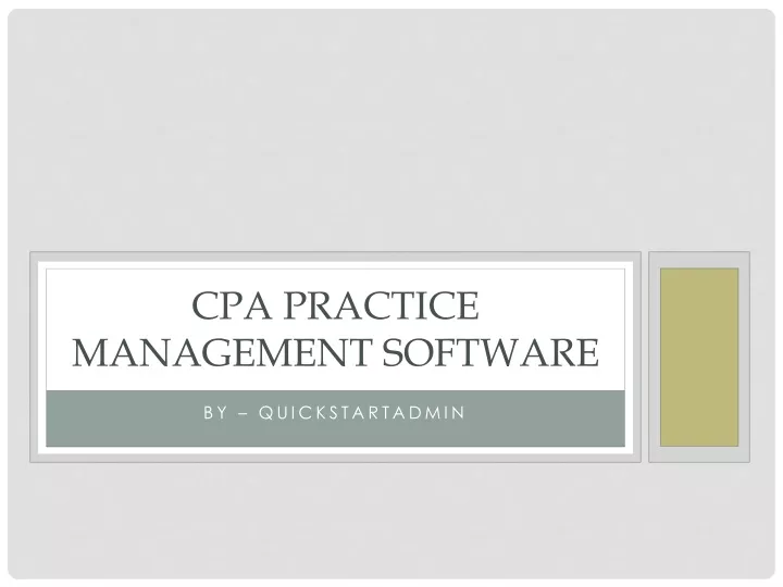 cpa practice management software