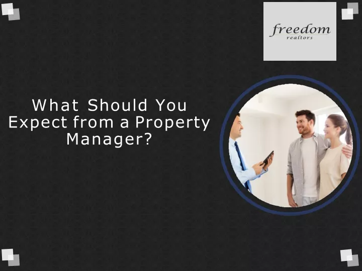 what should you expect from a property manager