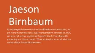 Jaeson L. Birnbaum