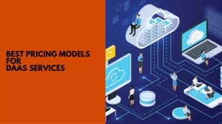 Best Pricing Models For DaaS Services