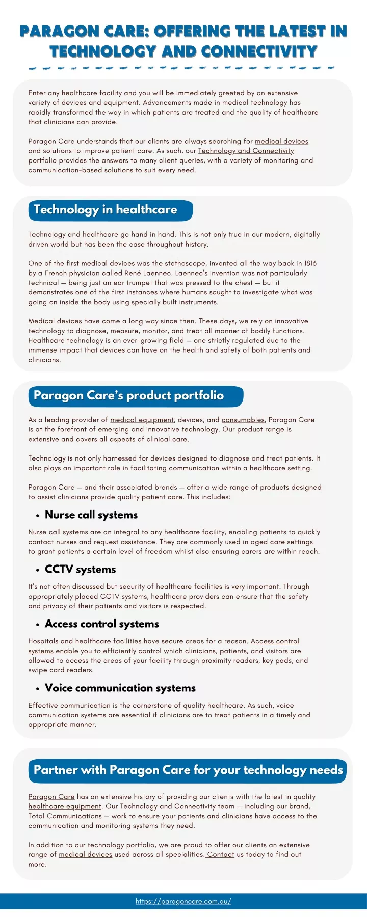 paragon care offering the latest in paragon care