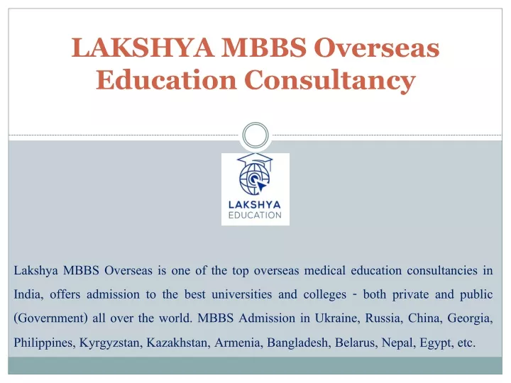 lakshya mbbs overseas education consultancy