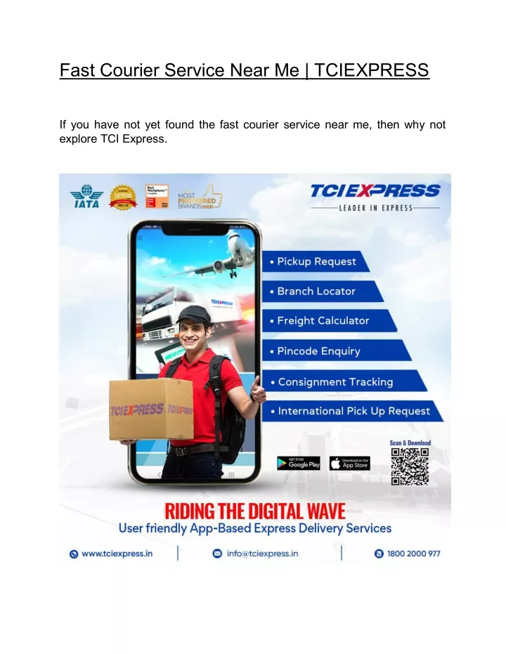 fast courier service near me tciexpress