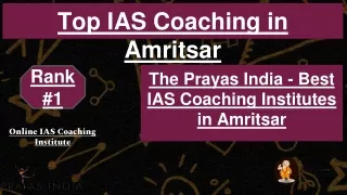 UPSC  Coaching in Amritsar