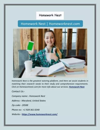 Homework Nest | Homeworknest.com