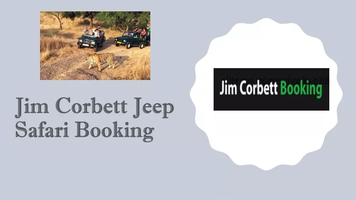 jim corbett jeep safari booking