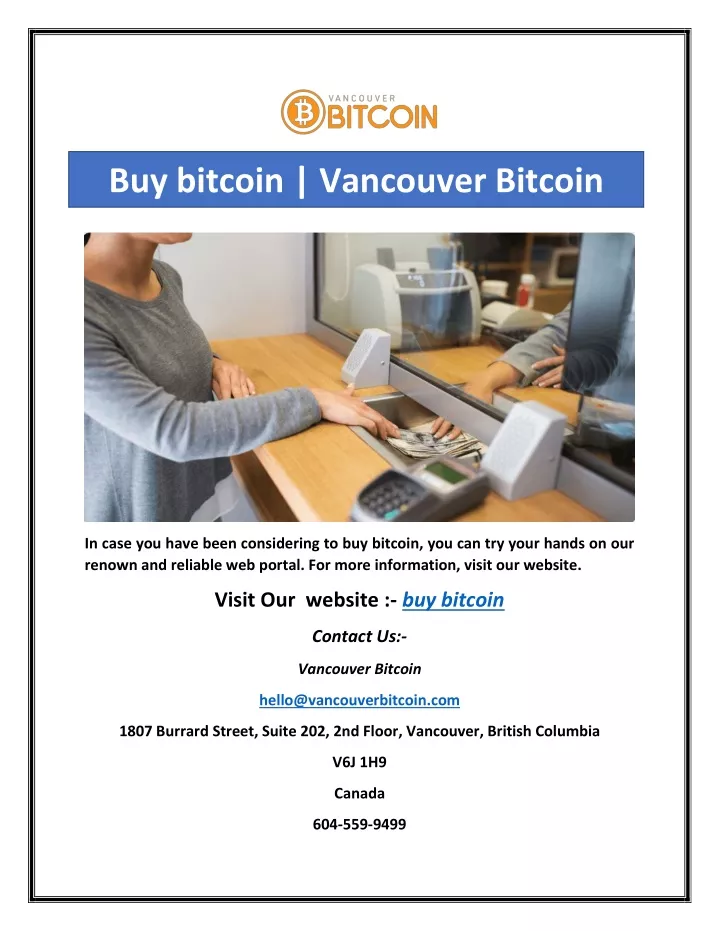 buy bitcoin vancouver bitcoin