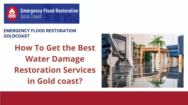 emergency flood restoration goldcoast