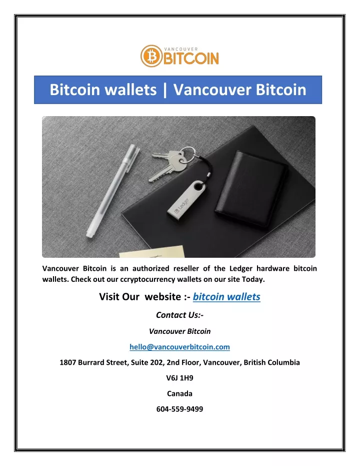 bitcoin wallets vancouver bitcoin