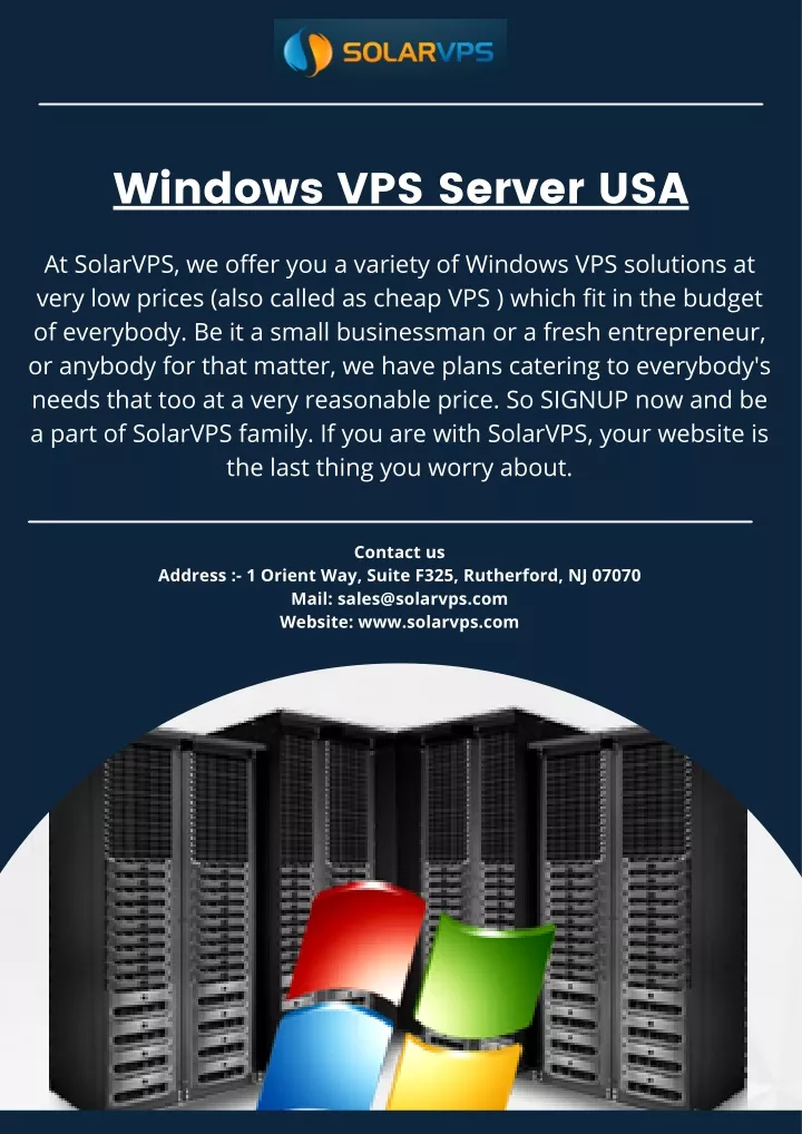 windows vps server usa
