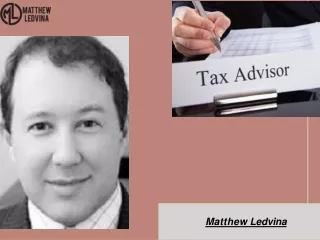 Matthew Ledvina- US Tax Adviser