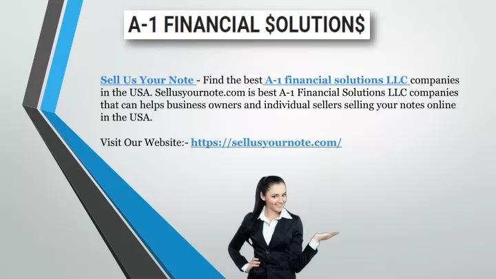 sell us your note find the best a 1 financial