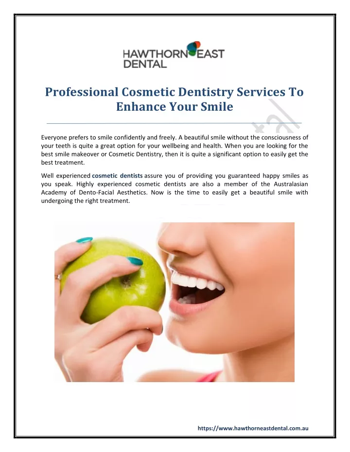 professional cosmetic dentistry services