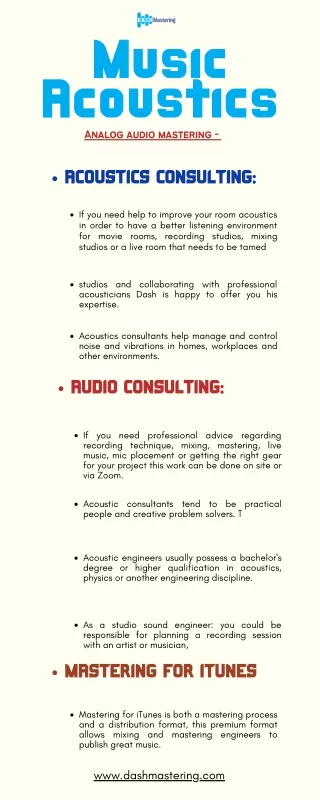music acoustics analog audio mastering