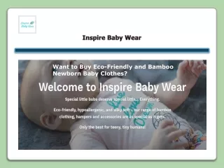 Want to Buy Eco-Friendly and Bamboo Newborn Baby Clothes?