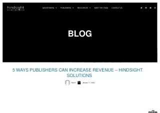 5 Ways Publishers Can Increase Revenue | Hindsight Solutions