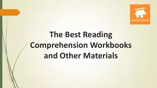 The Best Reading Comprehension Workbooks and Other Materials