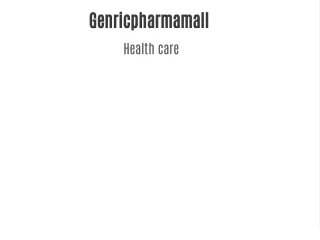 genricpharmamall health care