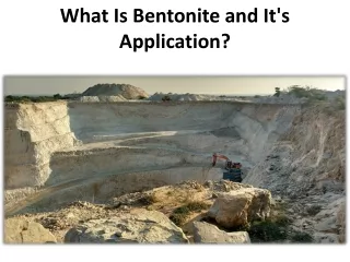 Check out the 6 advantages of bentonite earth