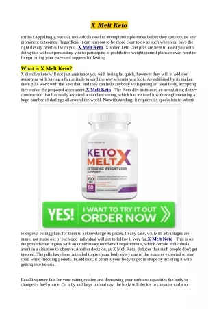 What is Keto X Melt?