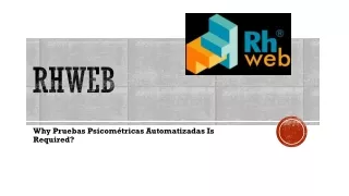Why Pruebas Psicométricas Automatizadas Is Required