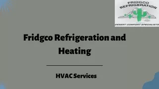 fridgco refrigeration and heating