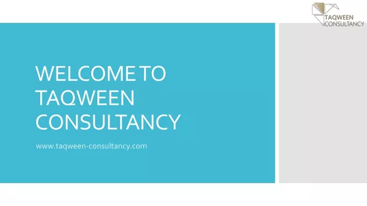 welcome to taqween consultancy