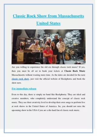 Classic Rock Show from Massachusetts United States