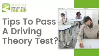 Tips to pass a driving theory test