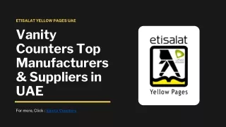 Vanity Counters Top Manufacturers & Suppliers in UAE