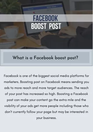 what is a facebook boost post
