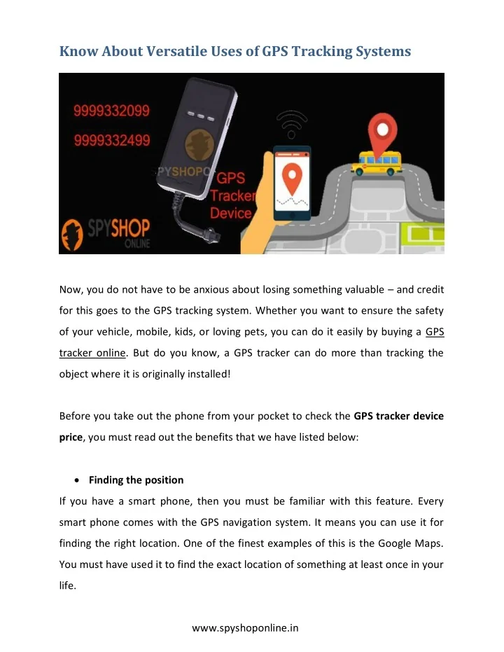 PPT - Know About Versatile Uses of GPS Tracking Systems PowerPoint ...