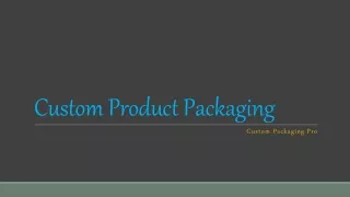 custom product packaging
