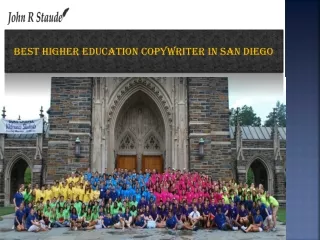 Best Higher Education Copywriter in San Diego