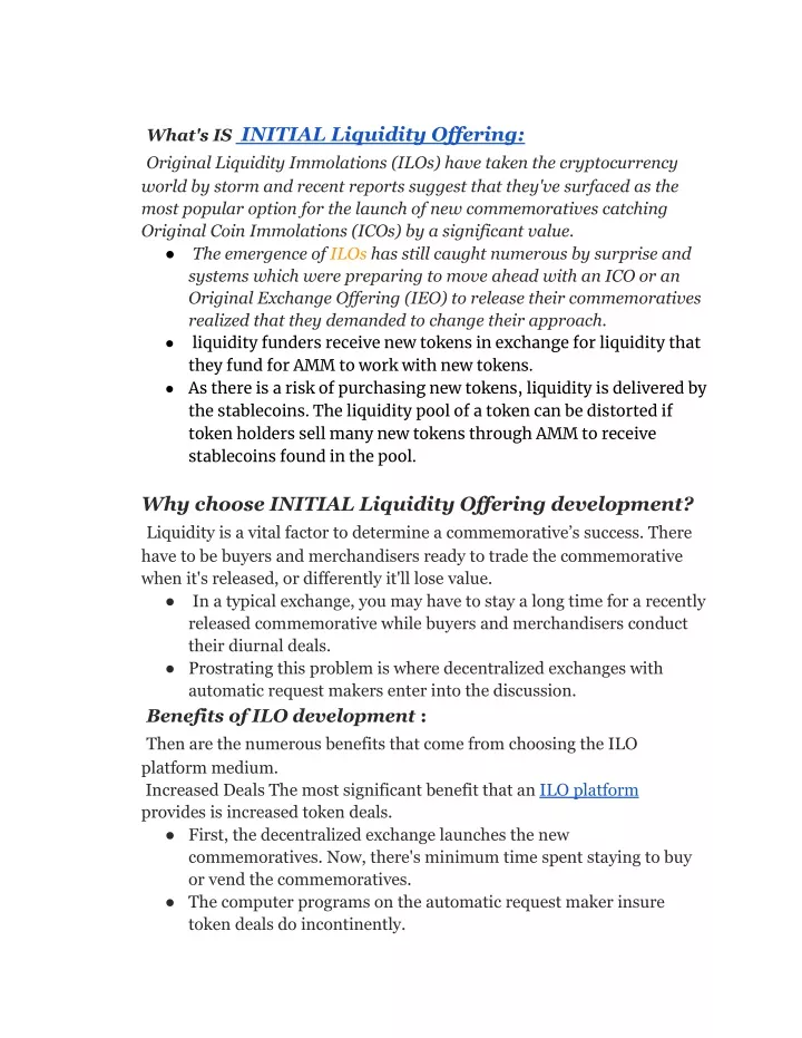 what s is initial liquidity offering original