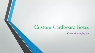 custom cardboard boxes