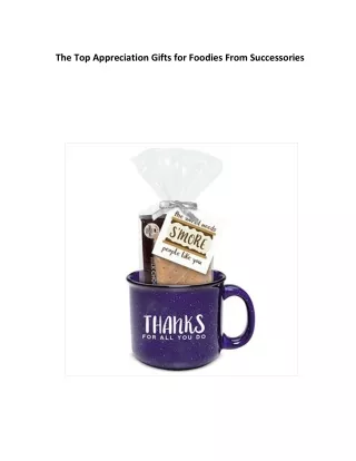 The Top Appreciation Gifts for Foodies From Successories