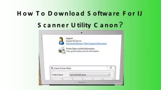 how to download software for ij scanner utility canon