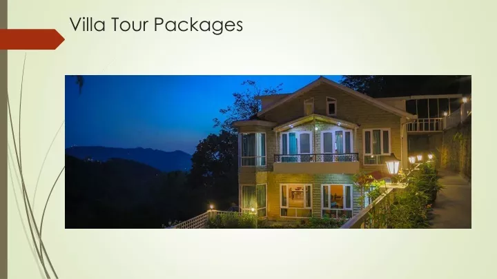 villa tour packages