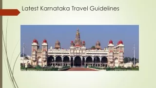 Latest Karnataka Travel Guidelines