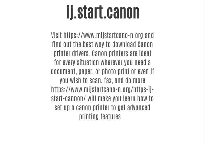 ij start canon