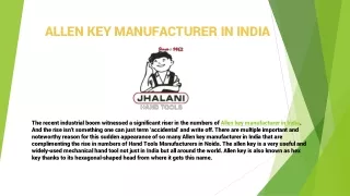 allen key manufacturer in india