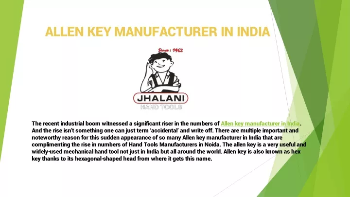 allen key manufacturer in india