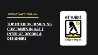Top Interior Designing Companies In UAE | Interior Decors & Designers