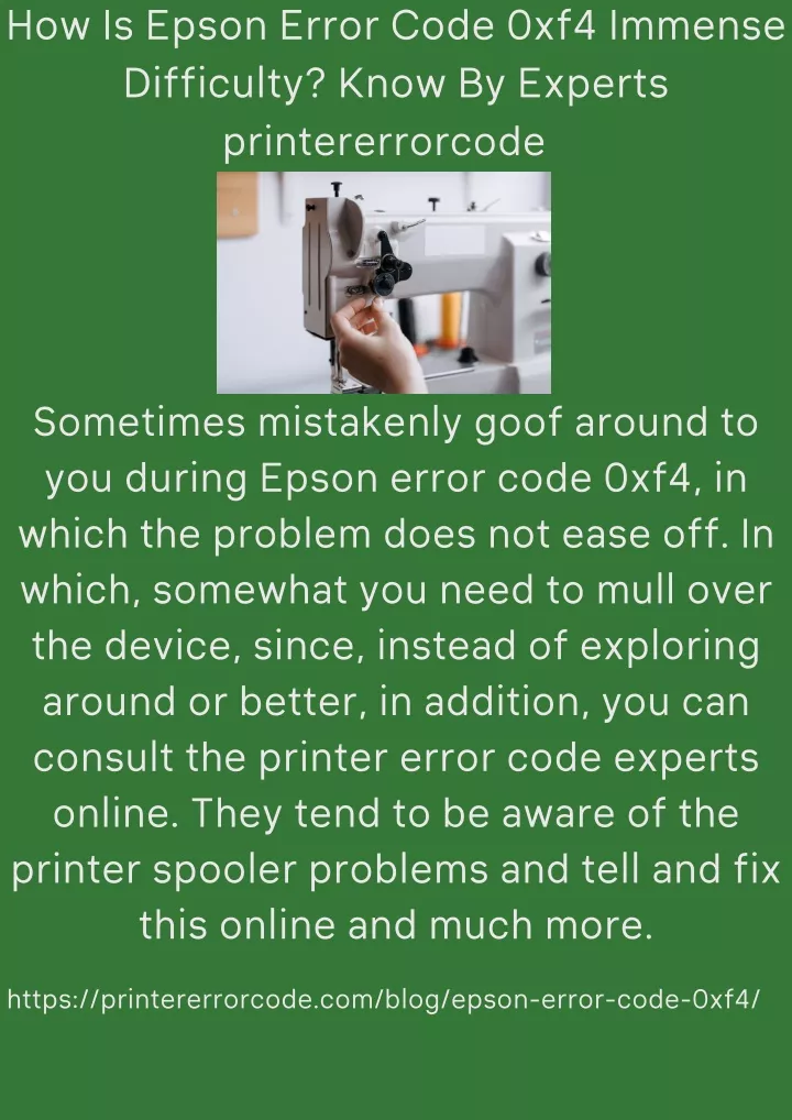 how is epson error code 0xf4 immense difficulty