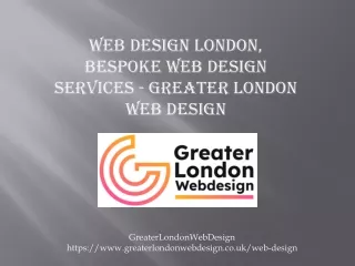 Custom Website Design London, Web Design Services - Greater London Web Design
