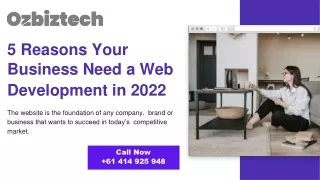 5 Reasons Your Business Need a Web Development in 2022 - Ozbiztech