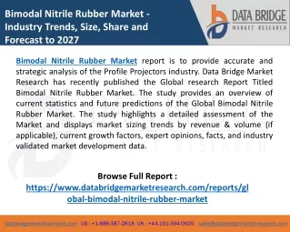 Bimodal Nitrile Rubber Market COVID-19 Impact Analysis, SWOT Analysis