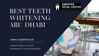 Best Teeth Whitening Abu Dhabi
